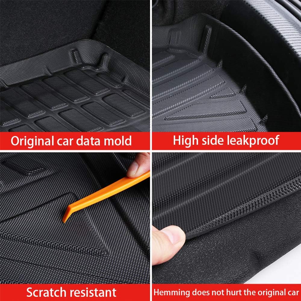 Black Pack of 2 Heavy Duty Rubber Trunk Liner B428673