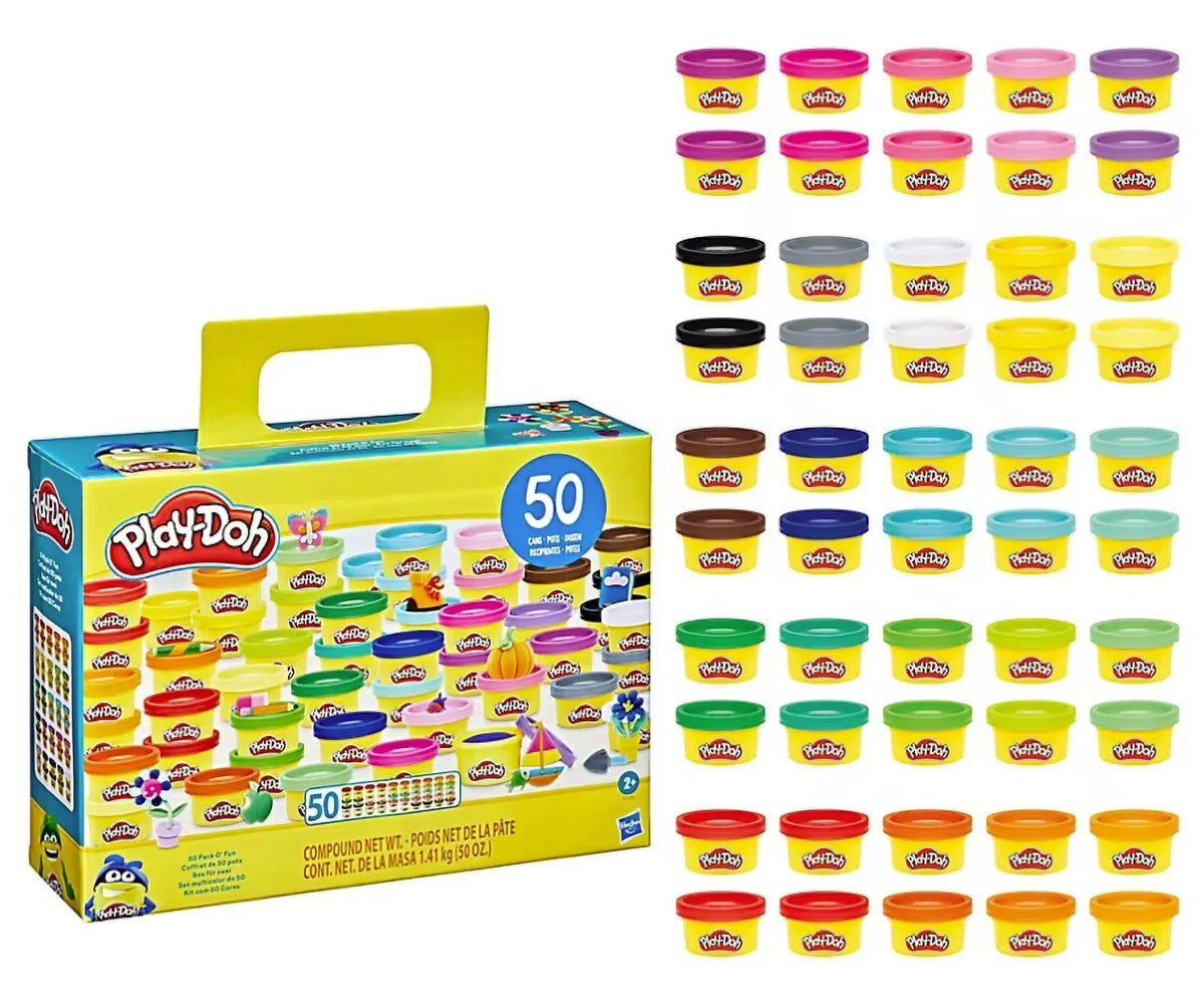 50 Pack Modeling Compound, 25 Colors, 50 Cans of 1 Oz U183