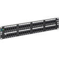 48 Ports CAT 5e Patch Panel - Black S40742