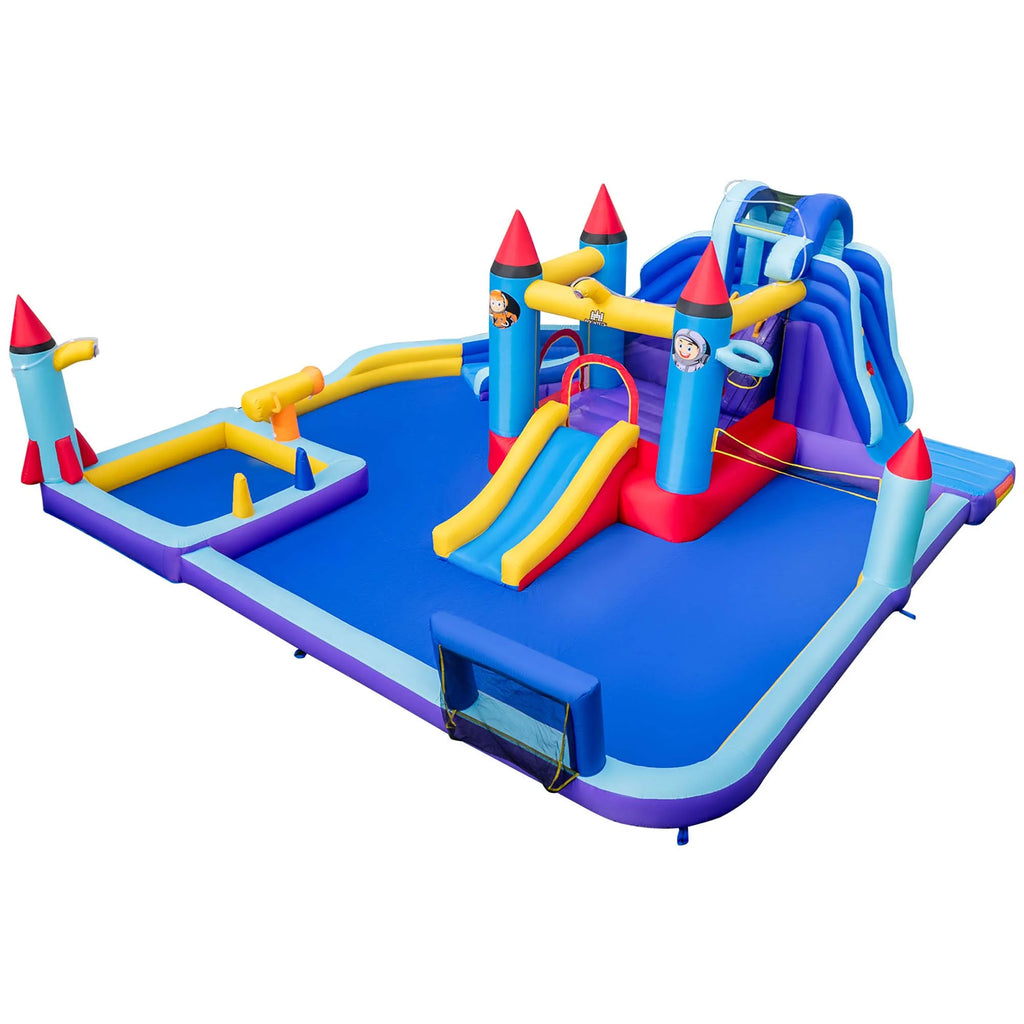 Inflatable Water Slide Park with 2 Slides Splash Pool W14544