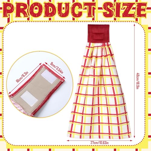 6 Pcs Check Striped Microfiber Towels B274