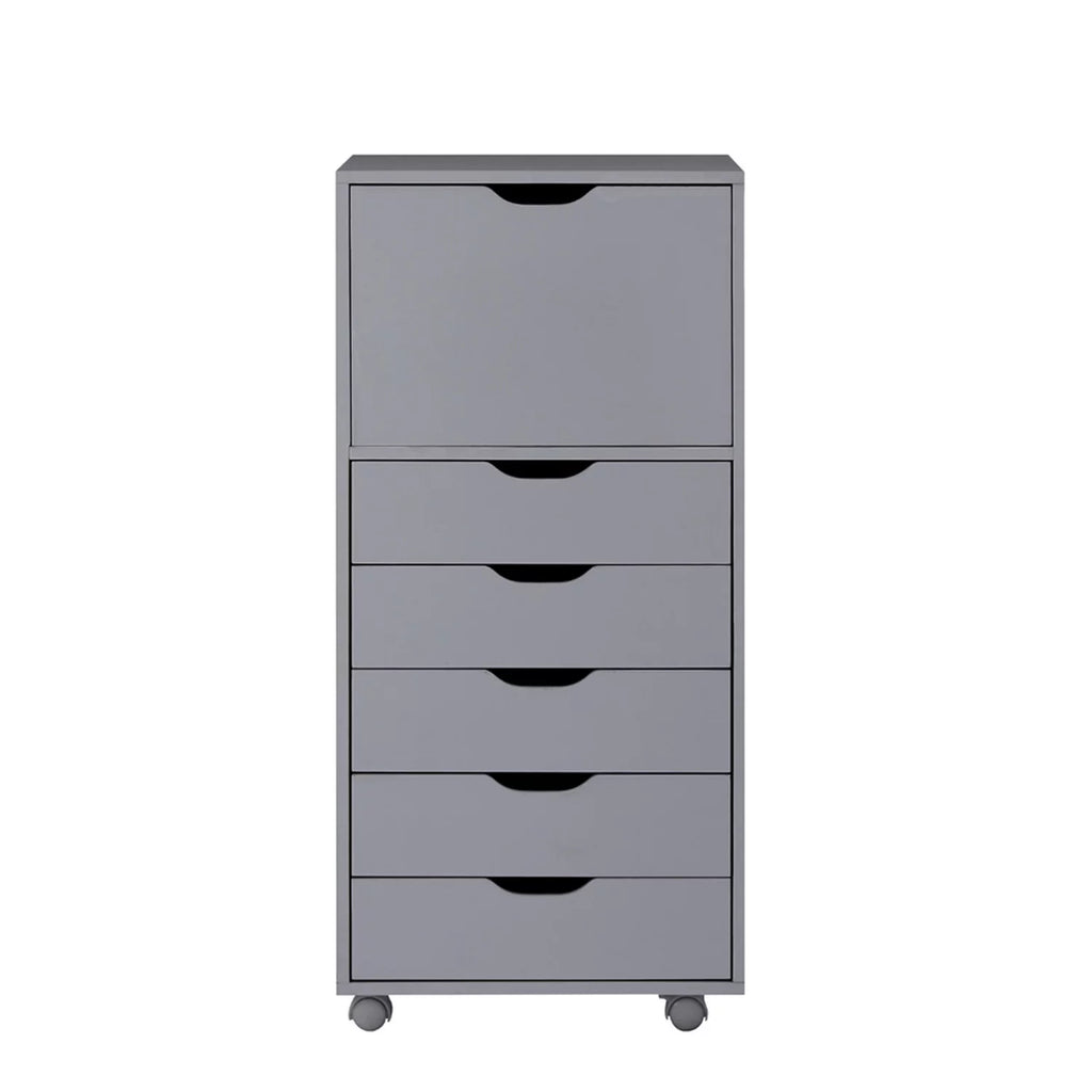 6 Drawer Gray Office Storage Cabinet E309465