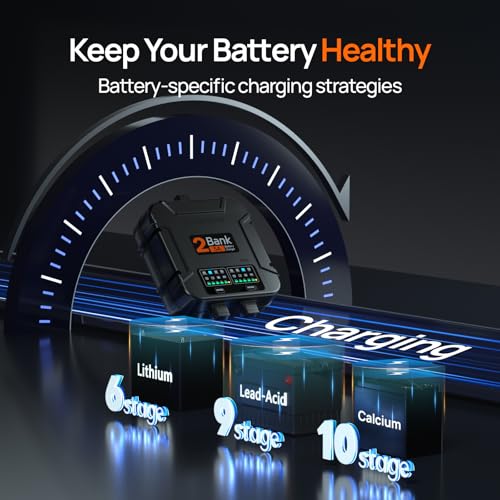 10A IP68 Waterproof 12V Marine Battery Charger A7489