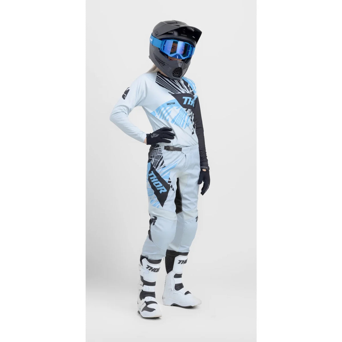 Blue/Black Motocross Jersey Pant Combo (Medium,5/6) I98999