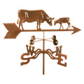 Cow with Calf Weathervane - Post Mount R193291