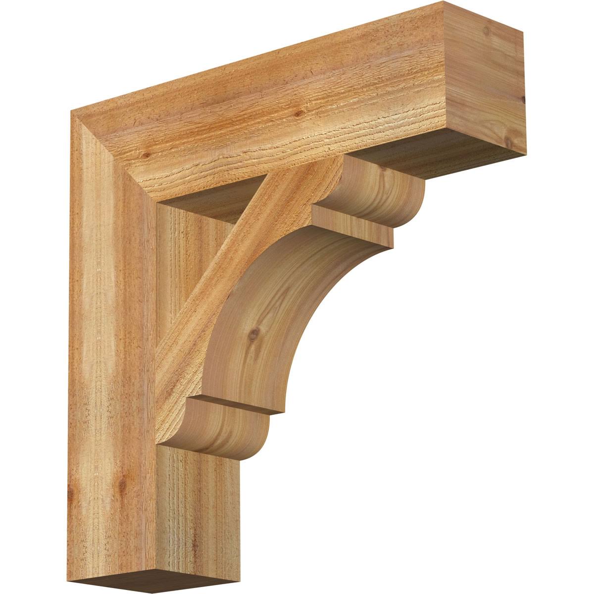 6x22W x 24x22D x 24x22H Western Red Cedar Bracket J159