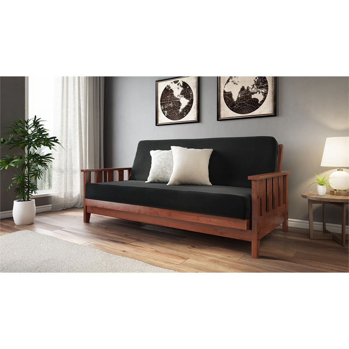 Warm Cherry Oak Futon with Cover S6097