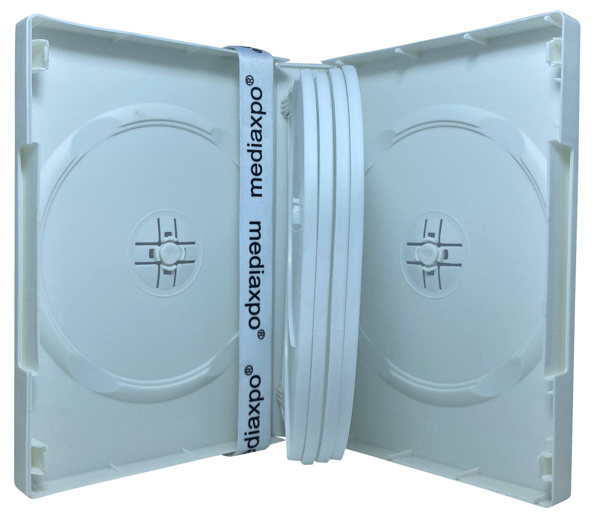 White 10 Disc DVD Cases A7588