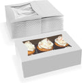 White Cupcake Box with Window Pack of 25 P771500