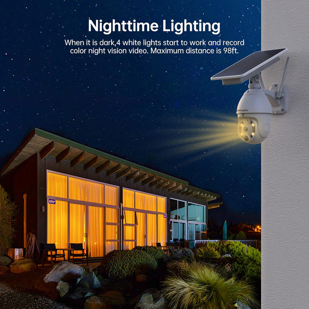Wireless 360° PTZ 1080P WiFi Security Camera with Color Night Vision P76388