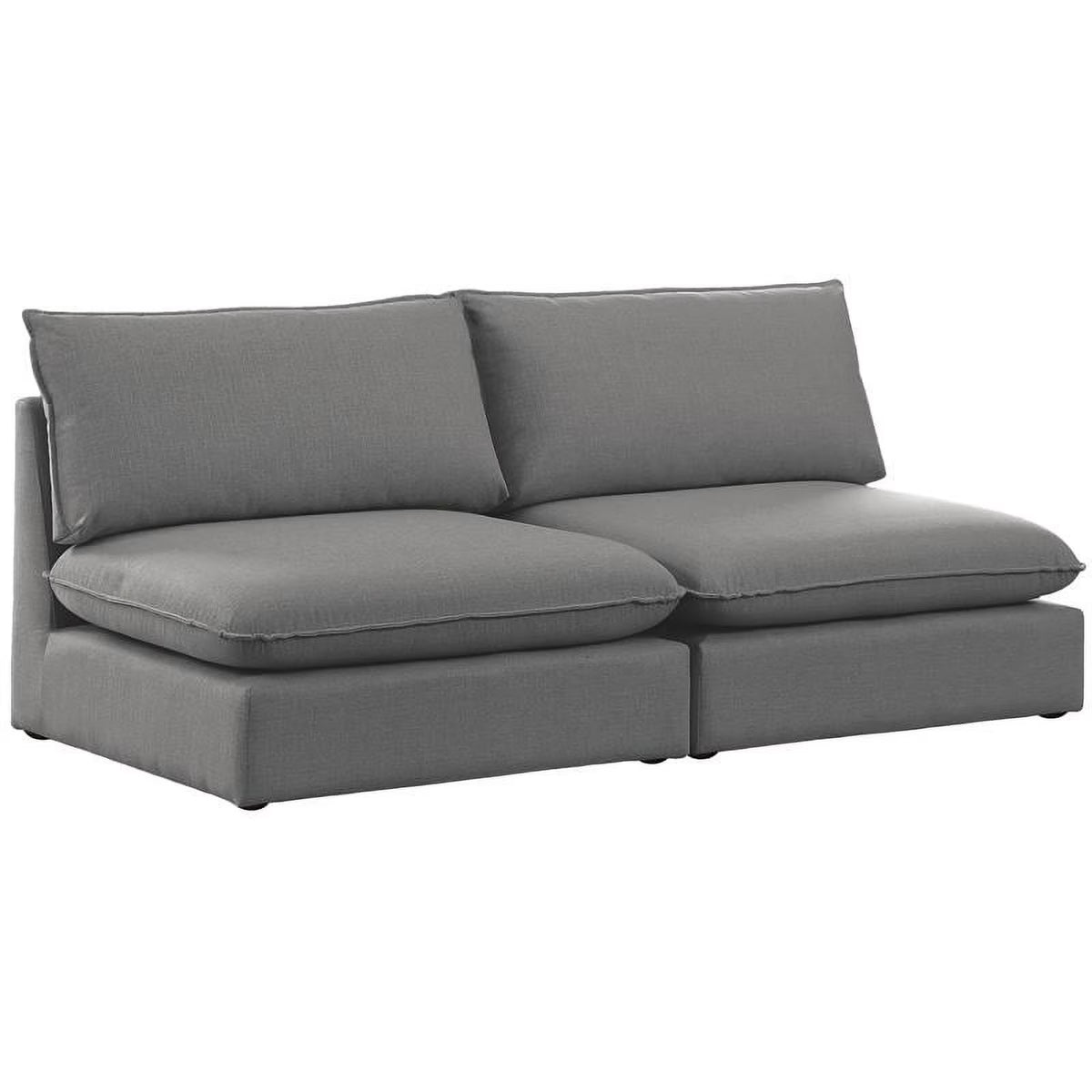 Grey Linen Textured Modular Sofa B49876