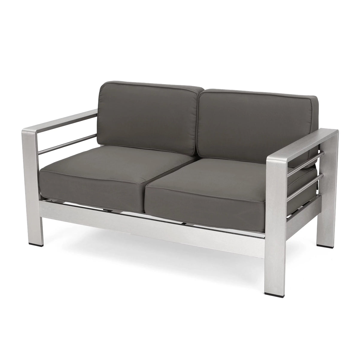 4 Seater Aluminum Chat Set with Side Table S64431