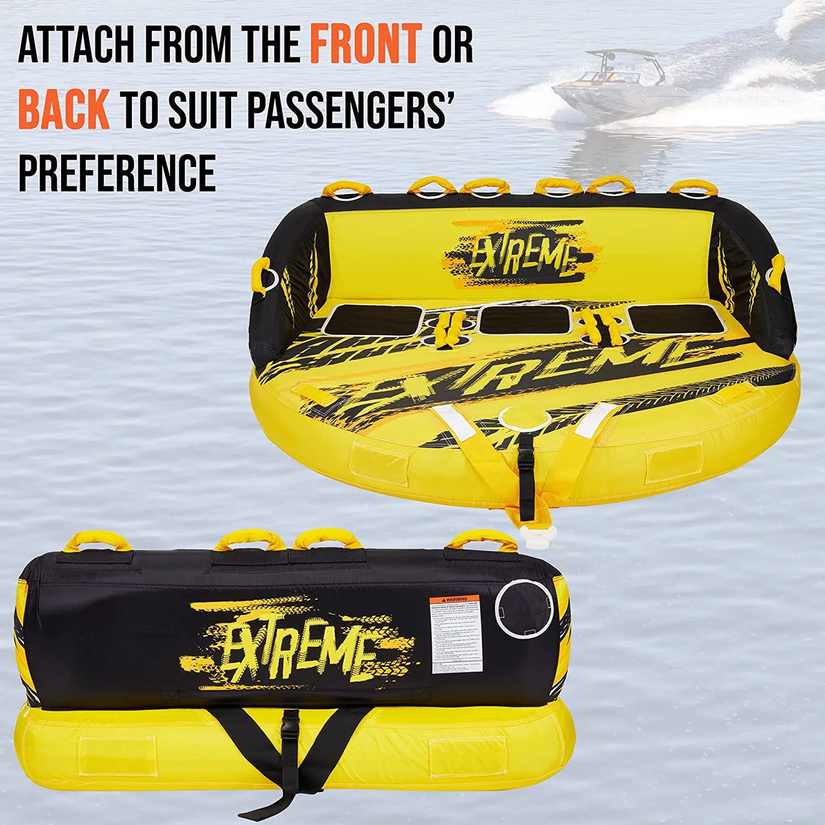 2 & 3 Person Towable Inflatable Water Tube S3598