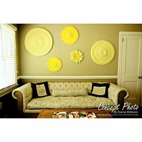 9x22OD x 4 1/8x22ID x 5/8x22P Ceiling Medallion, Hand-Painted Spartan Stone D148