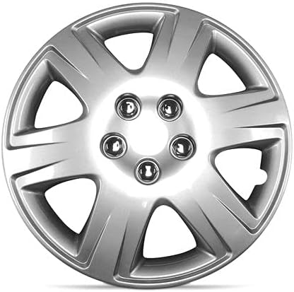 15 inch Silver Hubcap Wheel Cover Pack of 2 I352