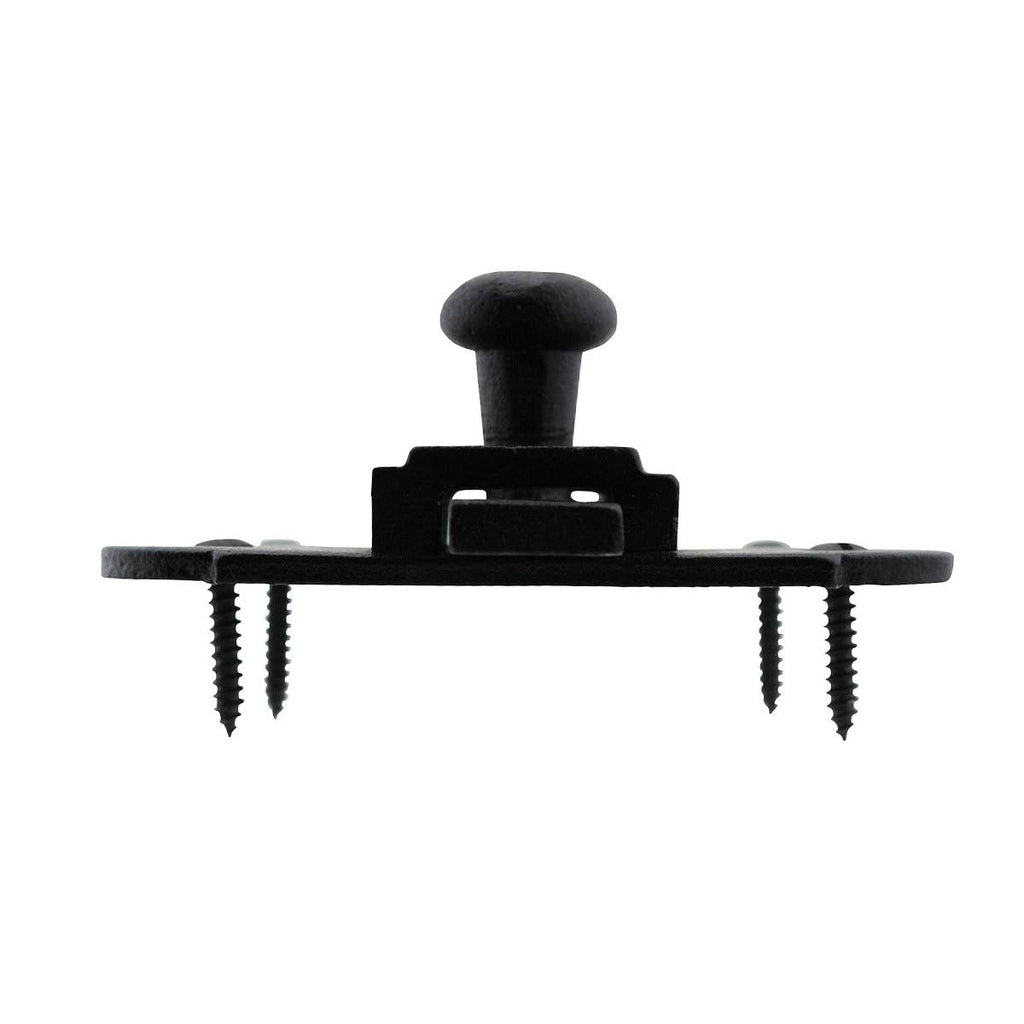 Black Iron Cabinet Latch 3 1/4 inch x 1 1/4 inch Pack of 8 Z4048