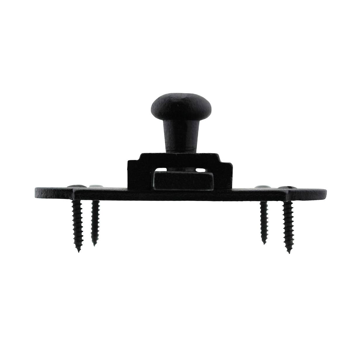Black Iron Cabinet Latch 3 1/4 inch x 1 1/4 inch Pack of 8 Z4048