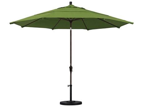 Bronze/Tangerine Patio Umbrella with Aluminum Pole Q591