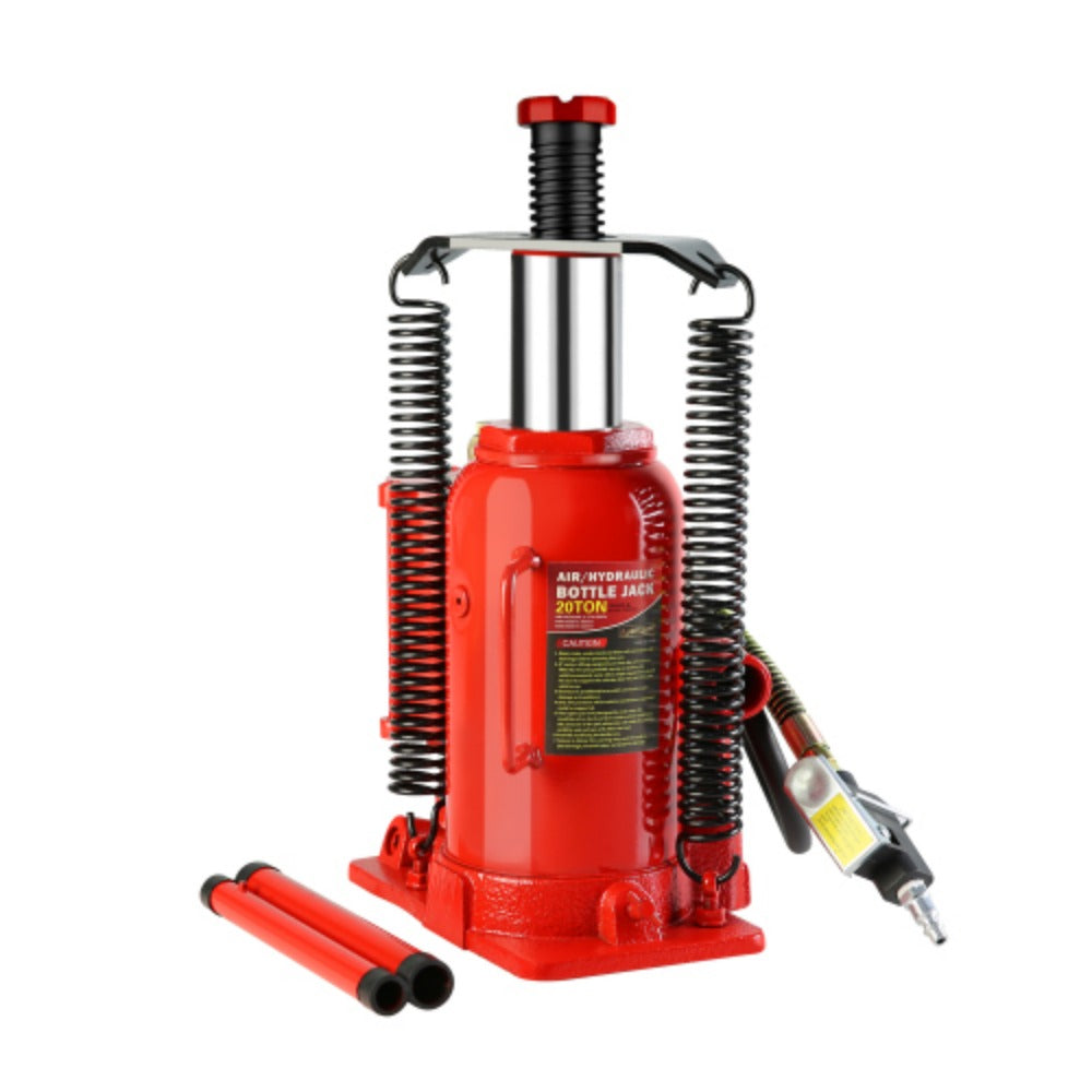20 Ton Air Hydraulic Bottle Jack with Manual Hand Pump I96364
