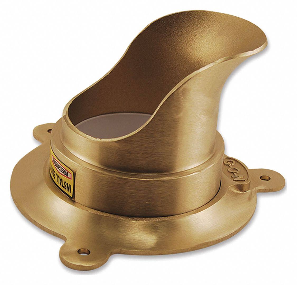 4-Inch Nickel Brass Glue on Nozzle H40722