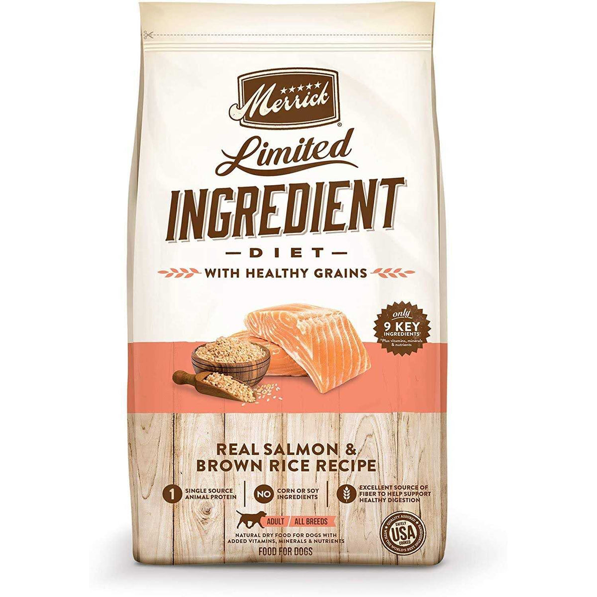 Limited Ingredient Diet Real Salmon & Brown Rice Recipe Dry Dog Food C363726