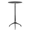 Modern Industrial Accent Table in Antique Nickel Z487