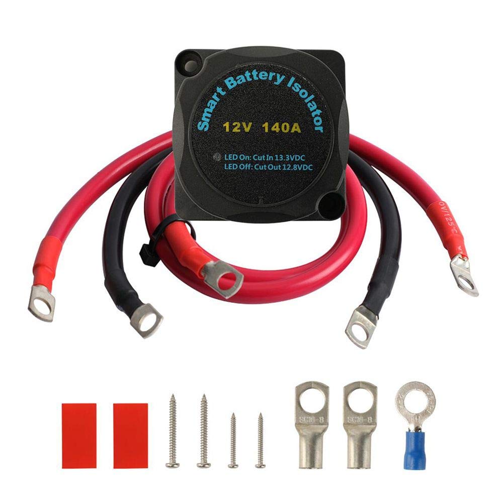 12V 140Amp Voltage Sensitive Relay Dual Battery Isolator Kit L695338