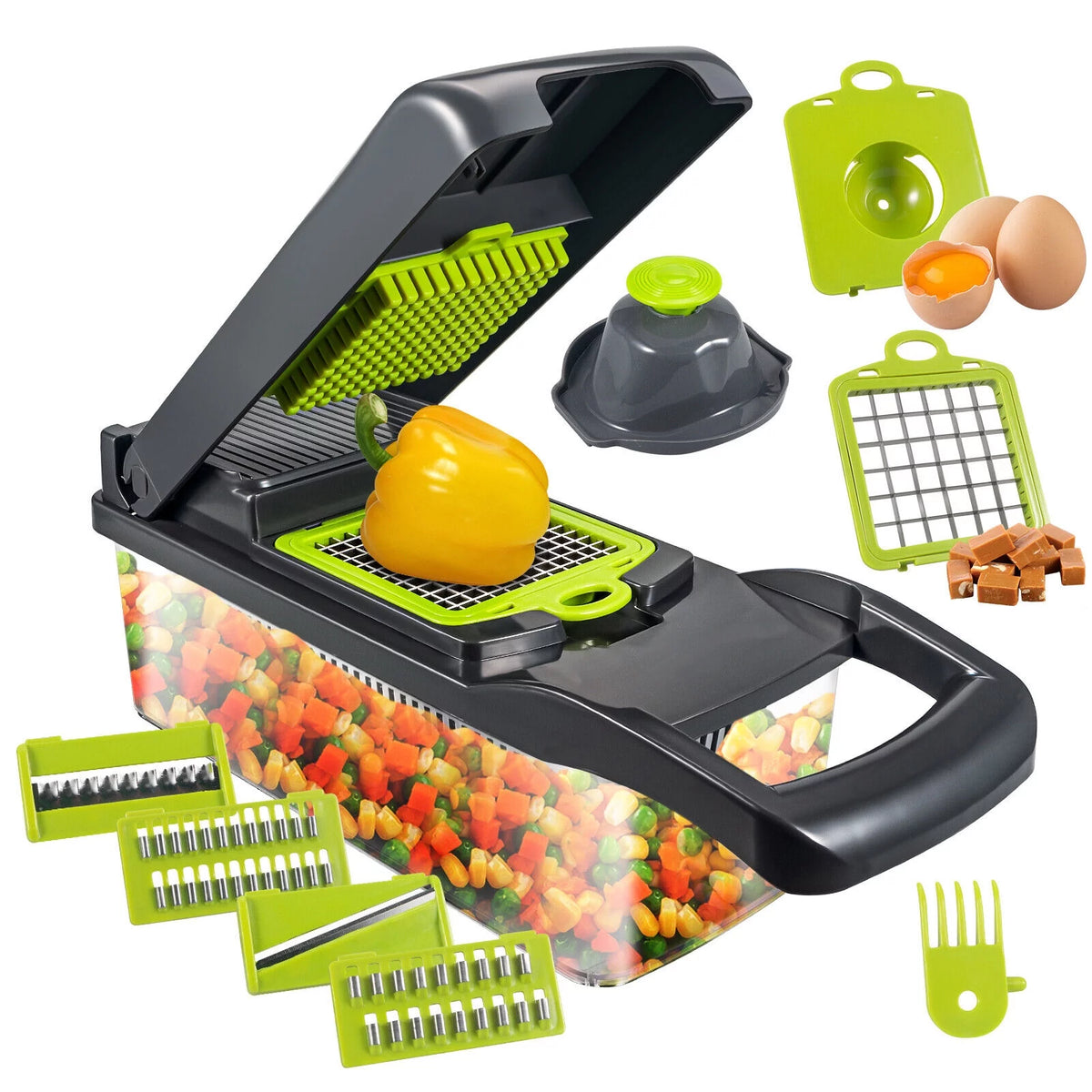 Vegetable Chopper Mandoline Slicer Food Dicer with Container G2947