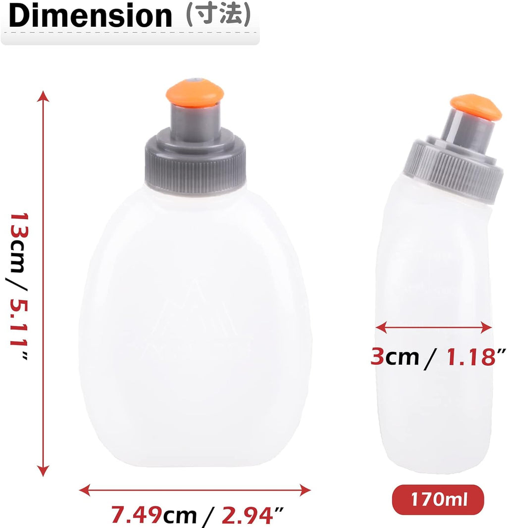 BPA Free Leakproof Water Bottles Flask with Hydration Belt Waist Packs F4152