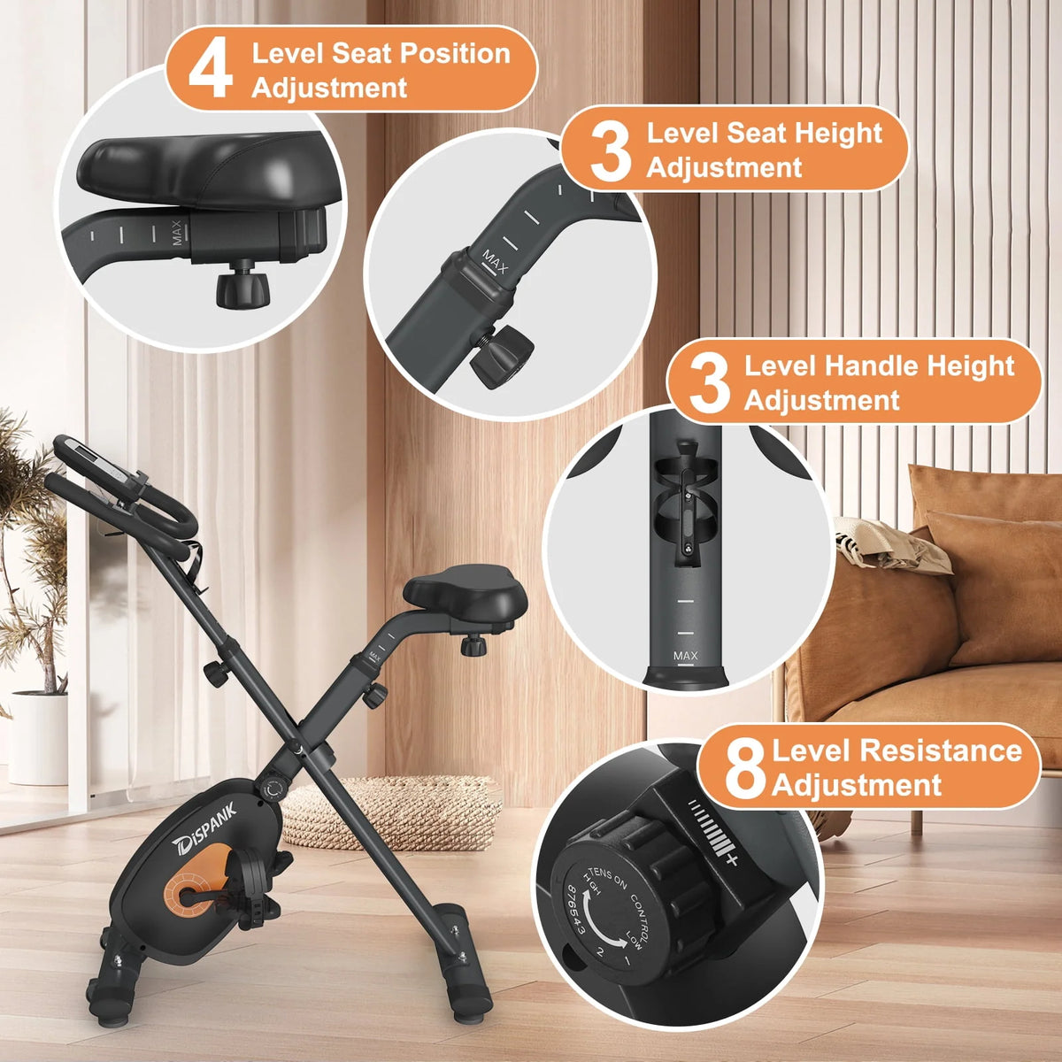 Folding Exercise Bike T951