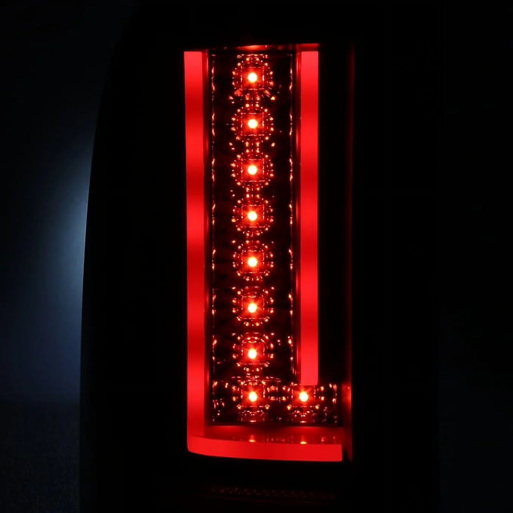Black Rear LED Tail Lights Pair B9929