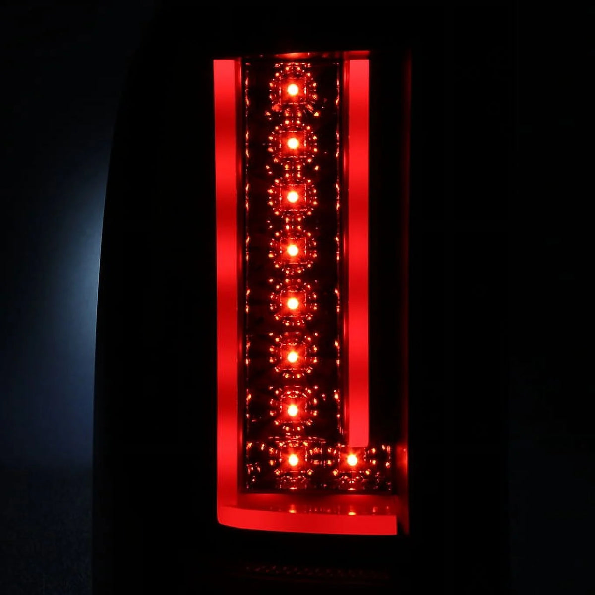 Black Rear LED Tail Lights Pair B9929