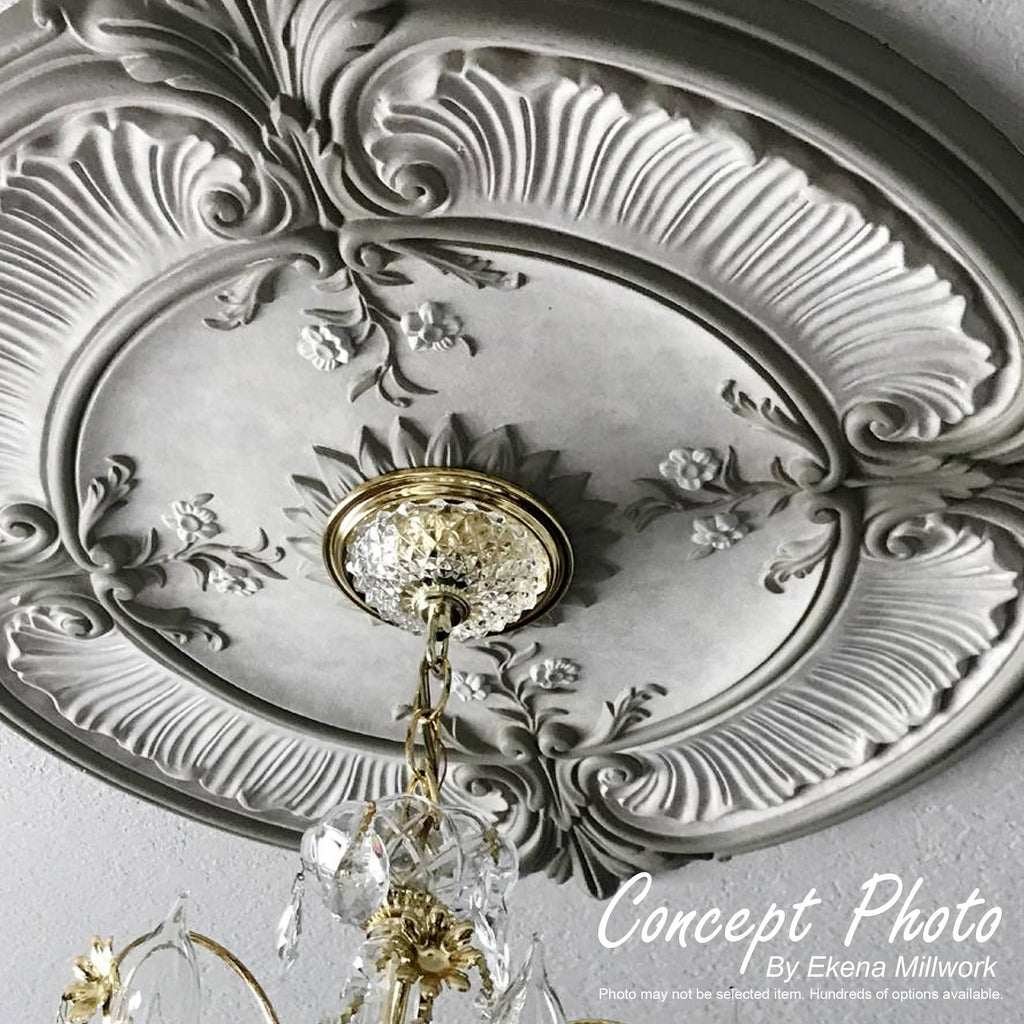 27 7/8x22OD x 3 7/8x22ID x 2 1/2x22P Egg & Dart Ceiling Medallion S11199