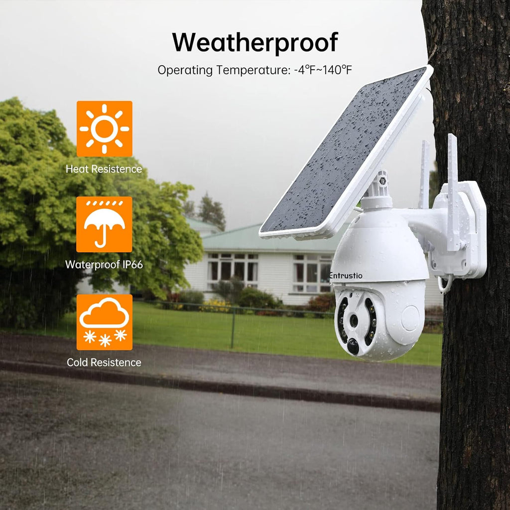 Wireless 360° PTZ 1080P WiFi Security Camera with Color Night Vision P76388