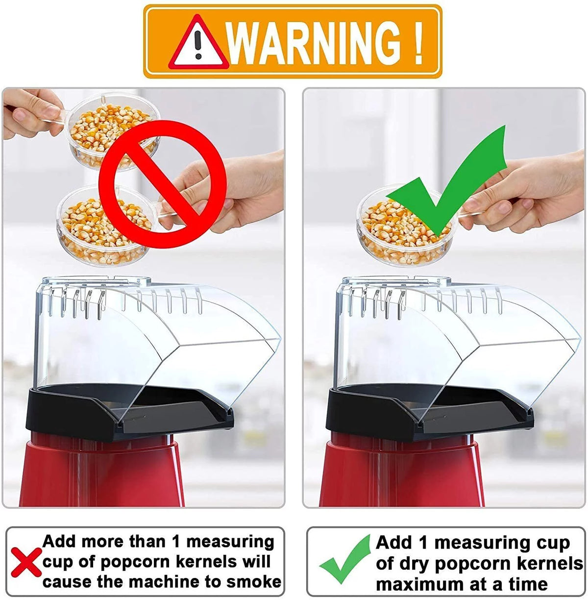 Hot Air Electric Popcorn Maker C2846