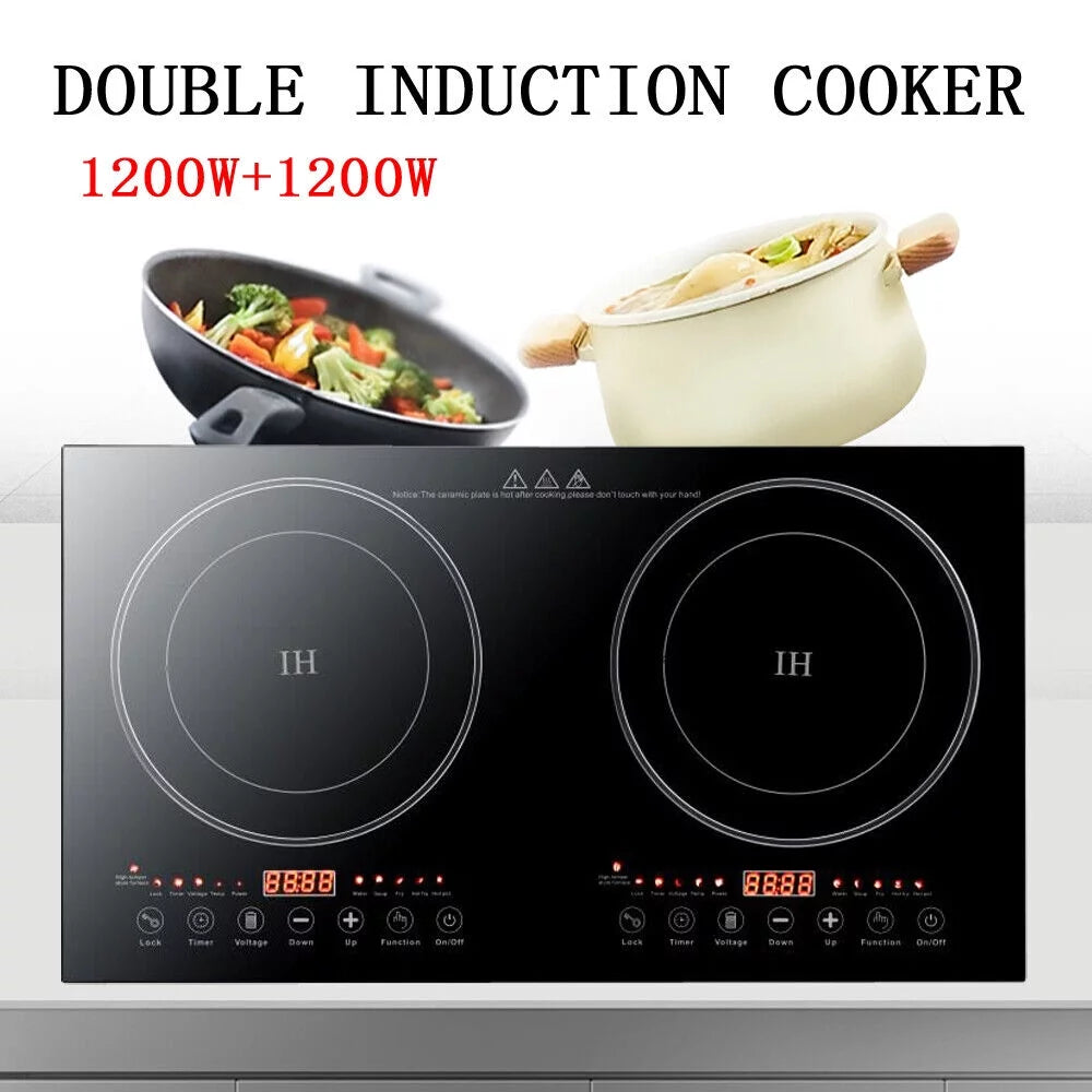 2400W Portable Induction Cooktop Dual Burner K881491