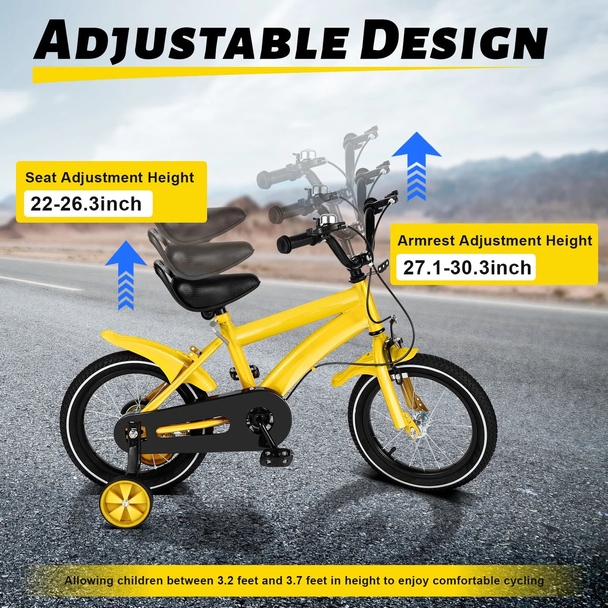 14 Children's Bicycle with Removable Training Wheels M1385