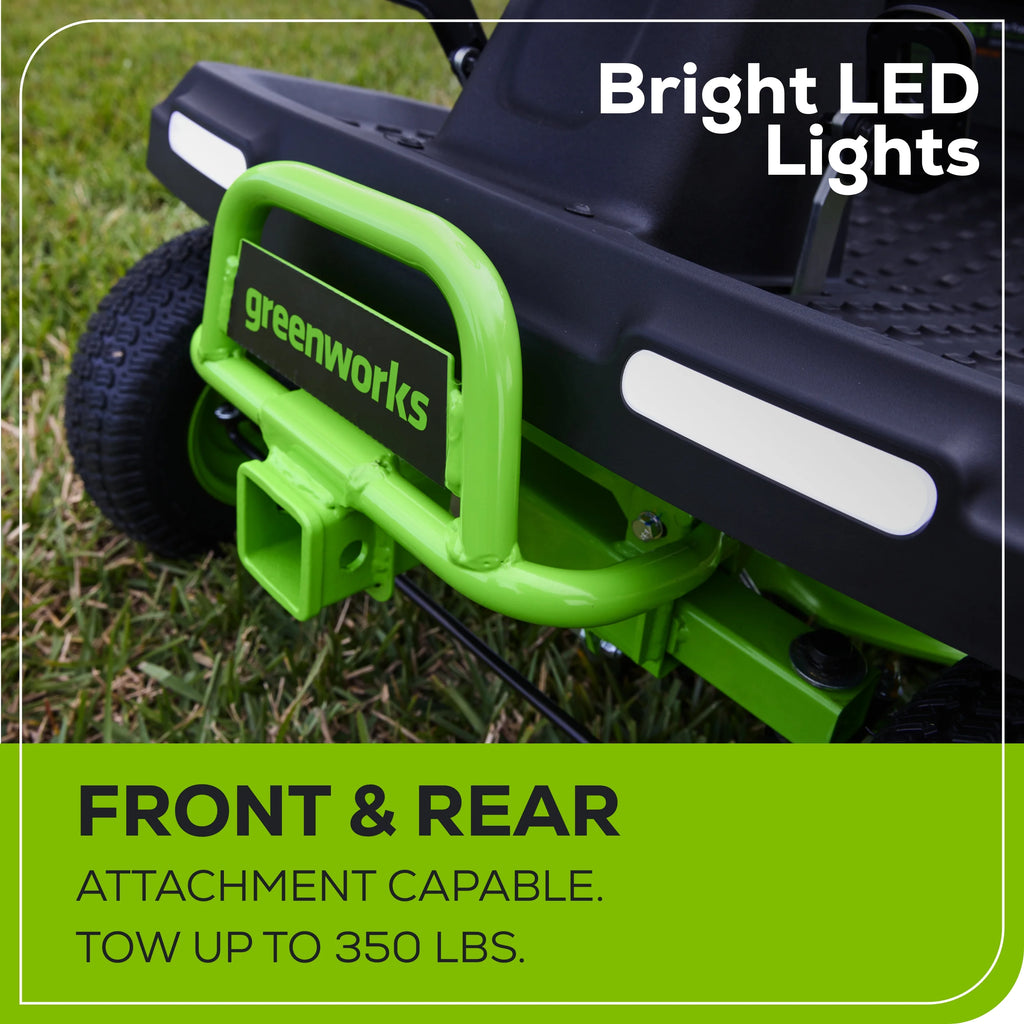 60V 30” Riding Lawn Tractor with Batteries & Charger J9696