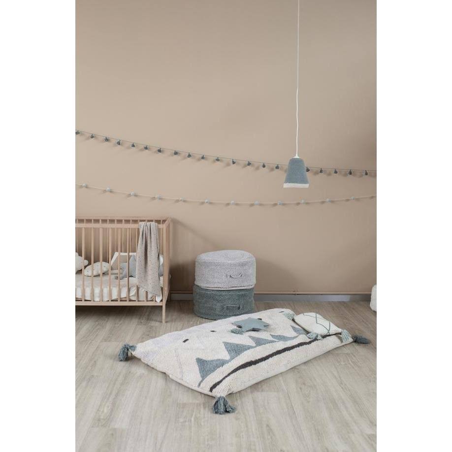 Pearl Grey Pouffe L4612