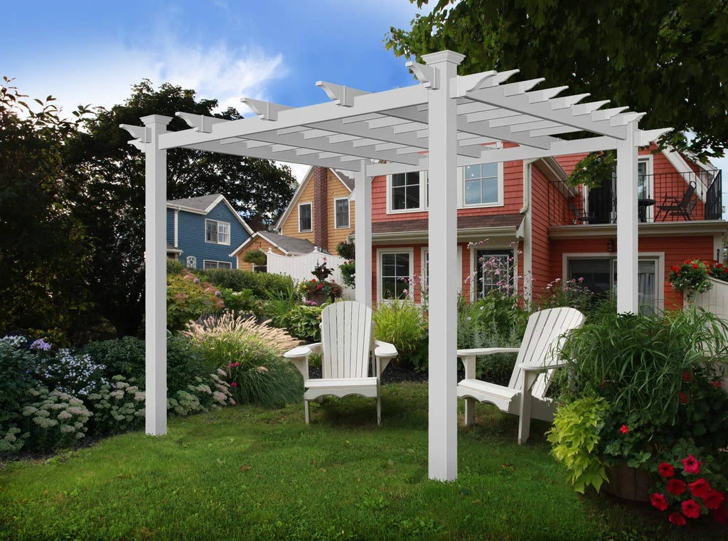 7.5 ft. W x 7.5 ft. D Vinyl Pergola K358