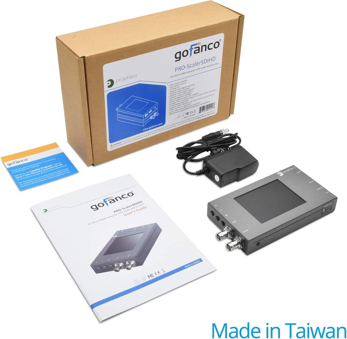 SDI to HDMI Converter Scaler with 3.5” LCD Panel Z812118