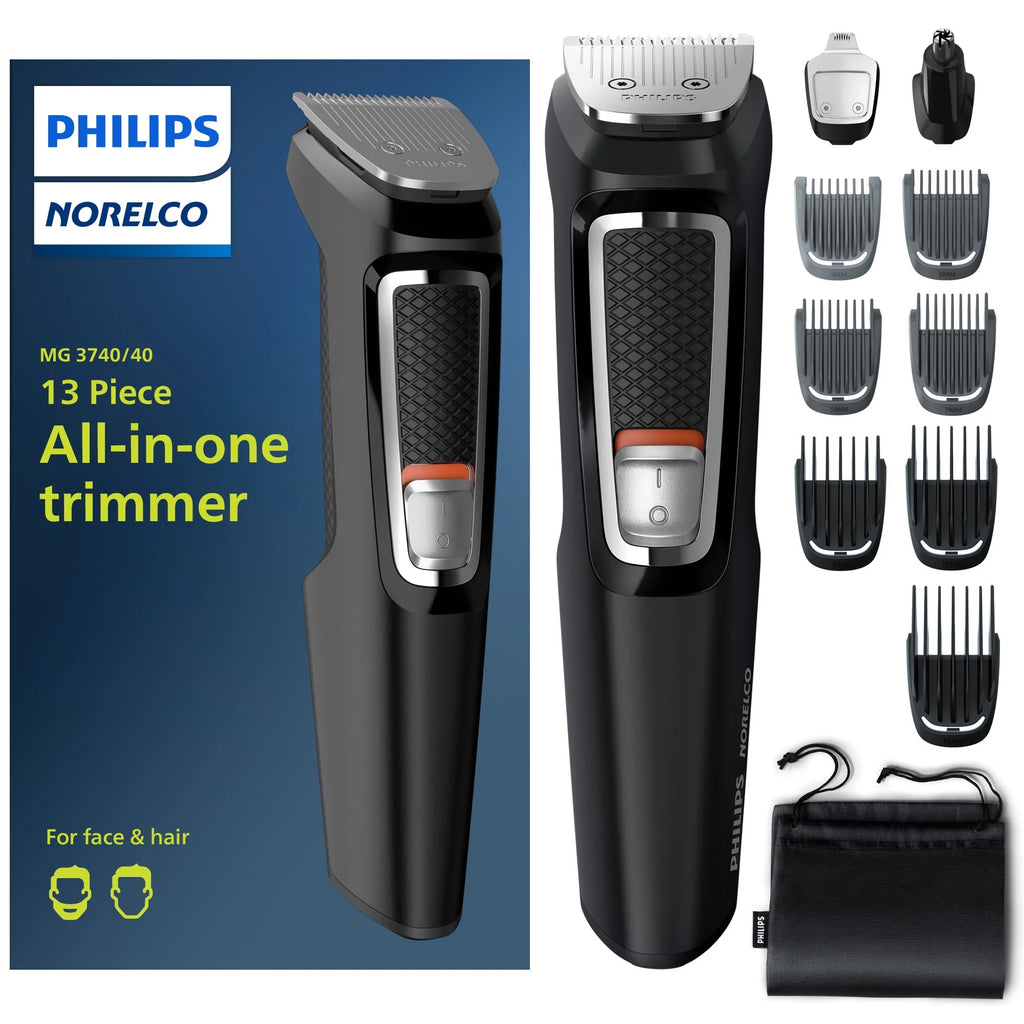 13 Piece Mens Grooming Kit for Beard Face Nose and Ear Hair Y836753