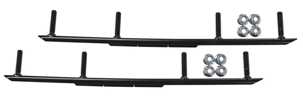 Red XPT Snowmobile Skis with 6" Round Bars Complete Kit C744627