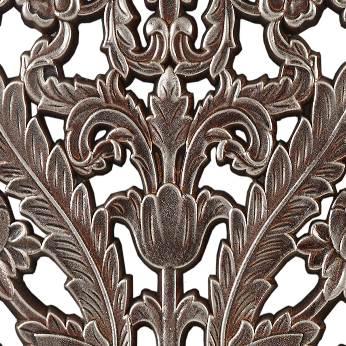 Antique Silver Botanical Panel Wall 2 Piece Set Q19815