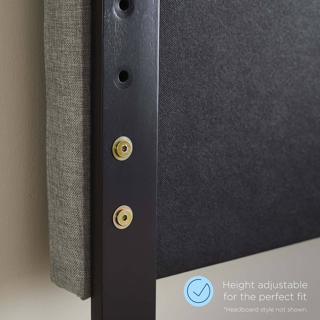 Tufted Twin Fabric and Wood Headboard Y686
