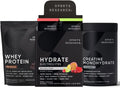 Creatine Monohydrate, Electrolytes Variety Packets and Whey Protein Isolate K62441