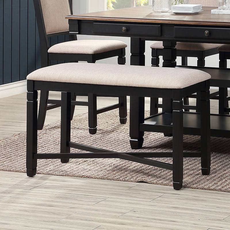 Black Counter Backless Bench M469158