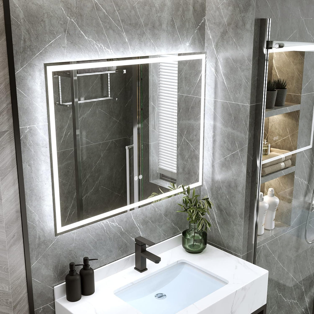 28 x 36 Inch LED Lighted Bathroom Mirror E249421
