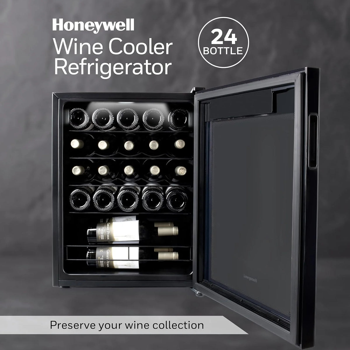 24 Bottle Compressor Wine Cooler Refrigerator U7538