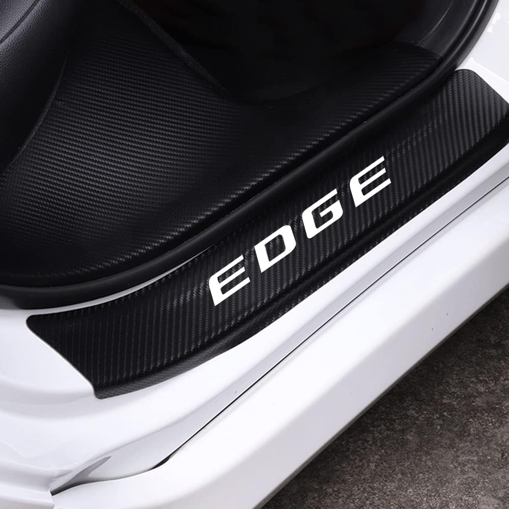 Carbon Fiber Vinyl Car Door Sill Protector B99577